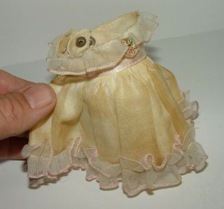 Old Vintage Vogue Ginny Doll White Dress Hat Purse Under Whites Outfit 22 6