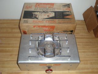 Very Vintage Coleman Aluminum Picnic Stove 5404 With Box