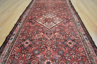 3 ' 8 x 9 ' 7 Semi Antique Persian Tribal Hand Knotted Wool Rug Runner 4x10 8