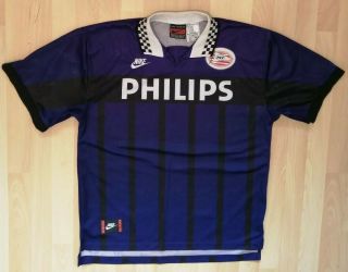 Psv Eindhoven Vintage Away Shirt 1995/1996 Nike Pit To Pit 23 " Size L