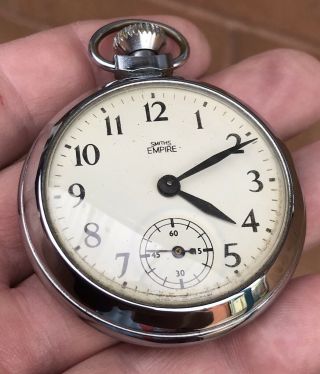 A Gents Fully Vintage 1930/40s ”smiths Empire” Open Face Pocket Watch.