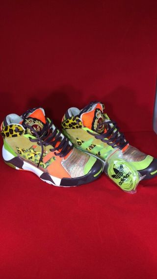 Rare Mens Adidas Jeremy Scott X Adidas Js Streetball Shoes G50727 Size 10.  5