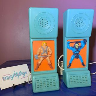 Vtg Motu Walkie Talkie Phone He - Man & Skeletor Masters Of The Universe Rare 1984