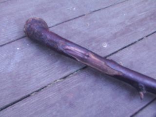 Antique Vintage Wood Wooden Shillelagh Walking Stick Cane Irish Celtic RARE 4 4