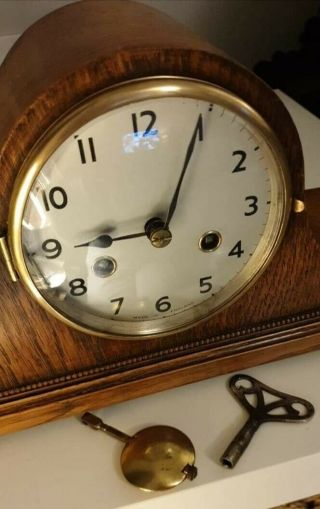 Kienzle Vintage Napoleon Hat Chiming Mantel Clock