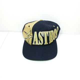 Vintage Houston Astros Starter Snapback Hat/cap Wool Blend Rare Hard To Find