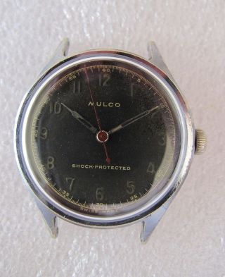 Rare Vintage Mulco Wwii Hand Winding Military Men 