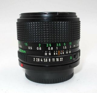 VINTAGE CANON FD 35MM F2.  0 WIDE ANGLE LENS FOR F1,  AE - 1,  A1. 3