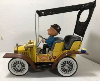 The Official Mr.  Magoo Car & Box 1961 Hubley No Rust Rare Toy