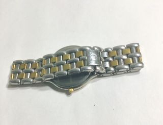 Vintage Omega 18k & Stainless Ref 1449/432 Quartz Wristwatch Running 31mm 5
