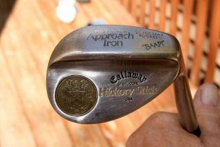 Vintage CALLAWAY HICKORY STICK Approach Iron Hand Made RICHARD PARENTE Inventor 3