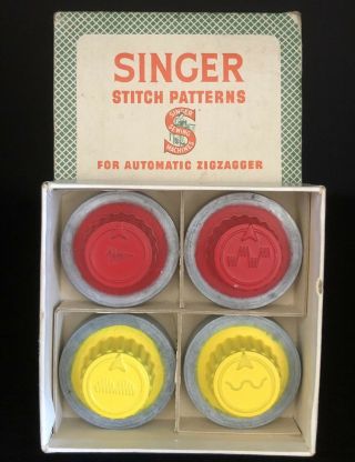 Vintage Singer Automatic Zigzagger Stitch Pattern 161008 Mixed Cams Set