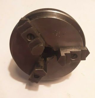 Vintage 2 1/2 " 3 Jaw Chuck For 8mm Watchmakers Lathe