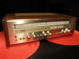 Stunning Vintage Silver Face Technics Am Fm Stereo Receiver Sa - 5370 -
