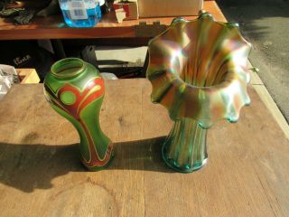Vintage Loetz Art Glass Vases