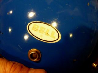Vintage Bell R - T 1976 3/4 Racing Sky Blue Helmet size 7 3/8 5