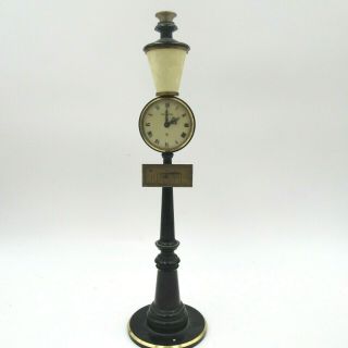 Vintage Jaeger Lecoultre Street Lamp Post Desk Swiss Clock - Modified