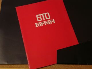 Ferrari 288gto - Original/rare 1984 Press Kit In Folder With Photos - Gb/english
