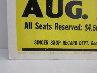 THE BEATLES Vintage Silkscreen Concert Poster Aug 23 1966 Shea Stadium 14x22 6