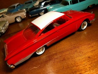 1960 Ford Starliner Galaxie Promo Model Car Coaster Dealer Chassis 1961 60