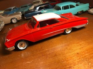1960 Ford Starliner Galaxie Promo Model Car Coaster Dealer Chassis 1961 60 3