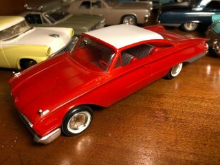 1960 Ford Starliner Galaxie Promo Model Car Coaster Dealer Chassis 1961 60 7