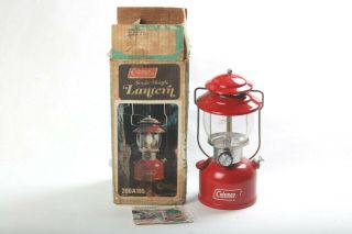 6 Vintage Coleman Camping Lantern 200a " 1978 - 3 " With Box Very