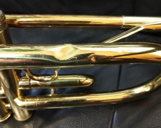 Vintage King 061 Bb Gold Trumpet With Hard Case,  7C Mouth Piece 7