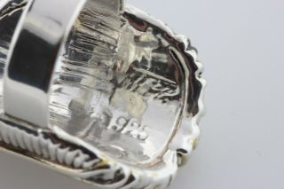 Vintage Artisan Signed Sterling Silver 925 Large Electroform Wire Strand Ring - 8