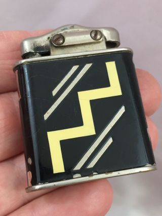 Vintage Triump Pocket Lighter With Modernistic Design - Made In France