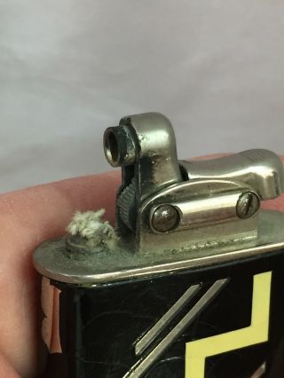 Vintage TRIUMP Pocket Lighter With Modernistic Design - Made In France 7