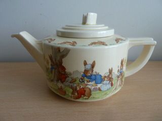 Unusual Vintage Royal Doulton Bunnykins Teapot