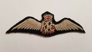 Rare Ww1 Royal Flying Corps Rfc Pilots Wings With Rfc & Raf Discharge Cert 1919