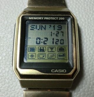 Vintage Casio Databank Vdb - 2000 Hotbiz Gold Touchscreen F/s