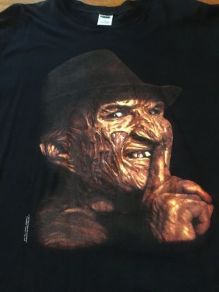 Vtg 1997 Freddy Krueger Nightmare On Elm Street T - Shirt Sz Xl Horror Promo Rare