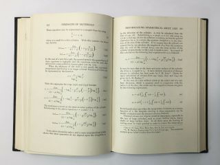 1948 TIMOSHENKO Strength of Materials Part 1 & 2 Vintage Engineering Books 8