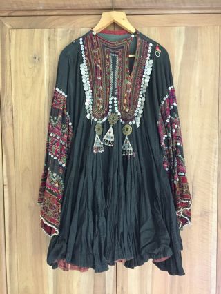 Embroidered Vintage Afghan Kuchi Dress