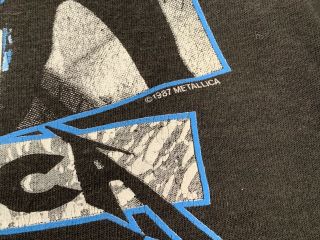 Metallica Vintage T - Shirt Garage Days Re - Re Visited Size L.  1987 MEGA Rare 3