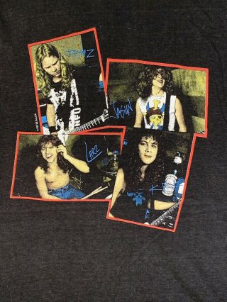 Metallica Vintage T - Shirt Garage Days Re - Re Visited Size L.  1987 MEGA Rare 7