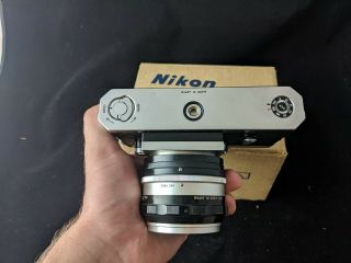 Vintage Nikon F 35mm camera NIKKOR - S Auto 50mm f1.  4 very 3