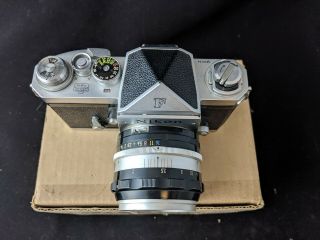 Vintage Nikon F 35mm camera NIKKOR - S Auto 50mm f1.  4 very 5