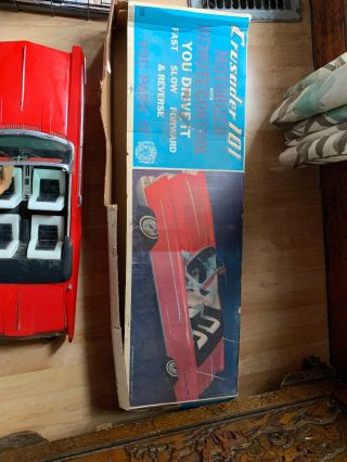 Rare 1964 Large Battery Remote Deluxe Reading Crusader 101 Car. 2