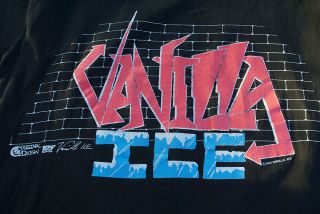 Vintage 90s Vanilla Ice Extreme Tour Ice Ice Baby Hip Hop Rap single stitch szL 5