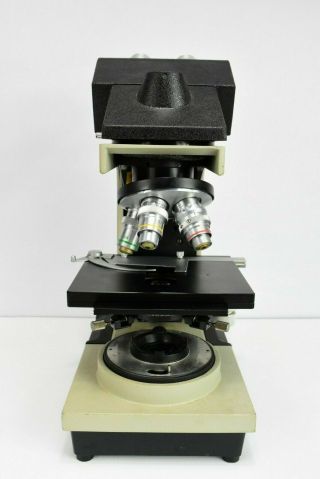 Vintage Bausch & Lomb 31 - 32 - 16 Balplan Microscope w/ Attatchements 3