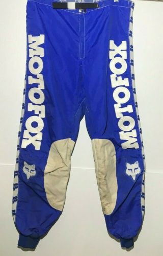 Vintage 1980’s Fox Racing Motofox Moto - X Motorcross Pants Size 32