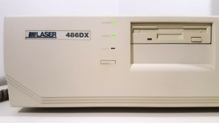 VTECH LASER 486DX VINTAGE COMPUTER DESKTOP PC w/ CLICKY KEYBOARD 5