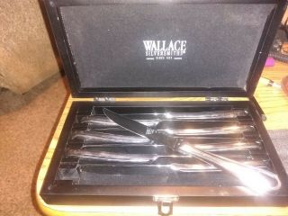 Wallace Rose Point Sterling Silver Knife Set Of 6 Never Monogrammed