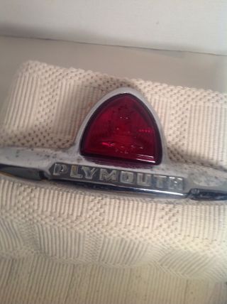 Vintage Plymouth Trunk Emblem 1946 1947 1948 3rd Brake Light