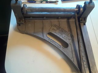 Vintage Crain Cutter Co.  Tile Cutter,  Model - A,
