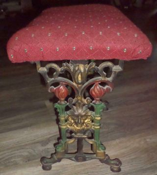 Cast Iron Bench Fireside Bench Footstool Vanity Piano Bench